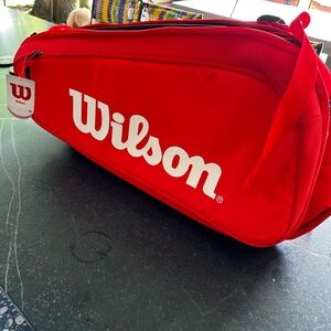 Wilson Super Tour 9 Pack Tennis Bag Red